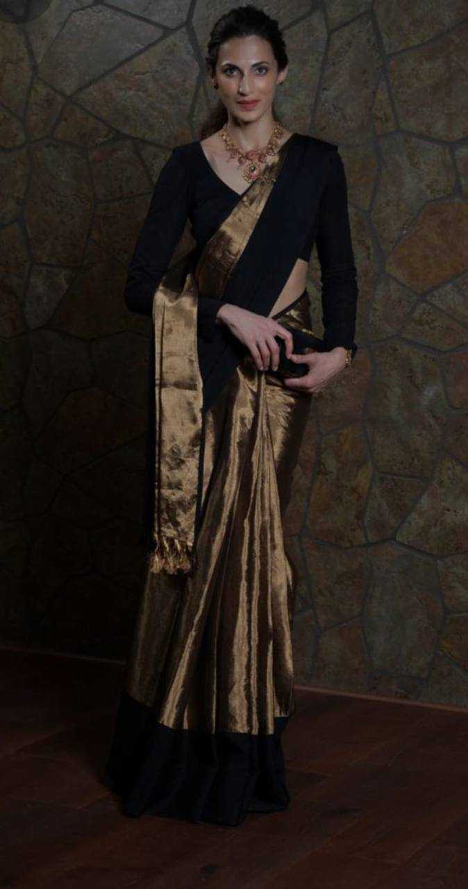 Ynf Tissue Silk KESH388 105 Sarees Wholesale Tissue Silk Saree Half-and-Half Sarees Silk Sarees Manufacturer- Kapda Export