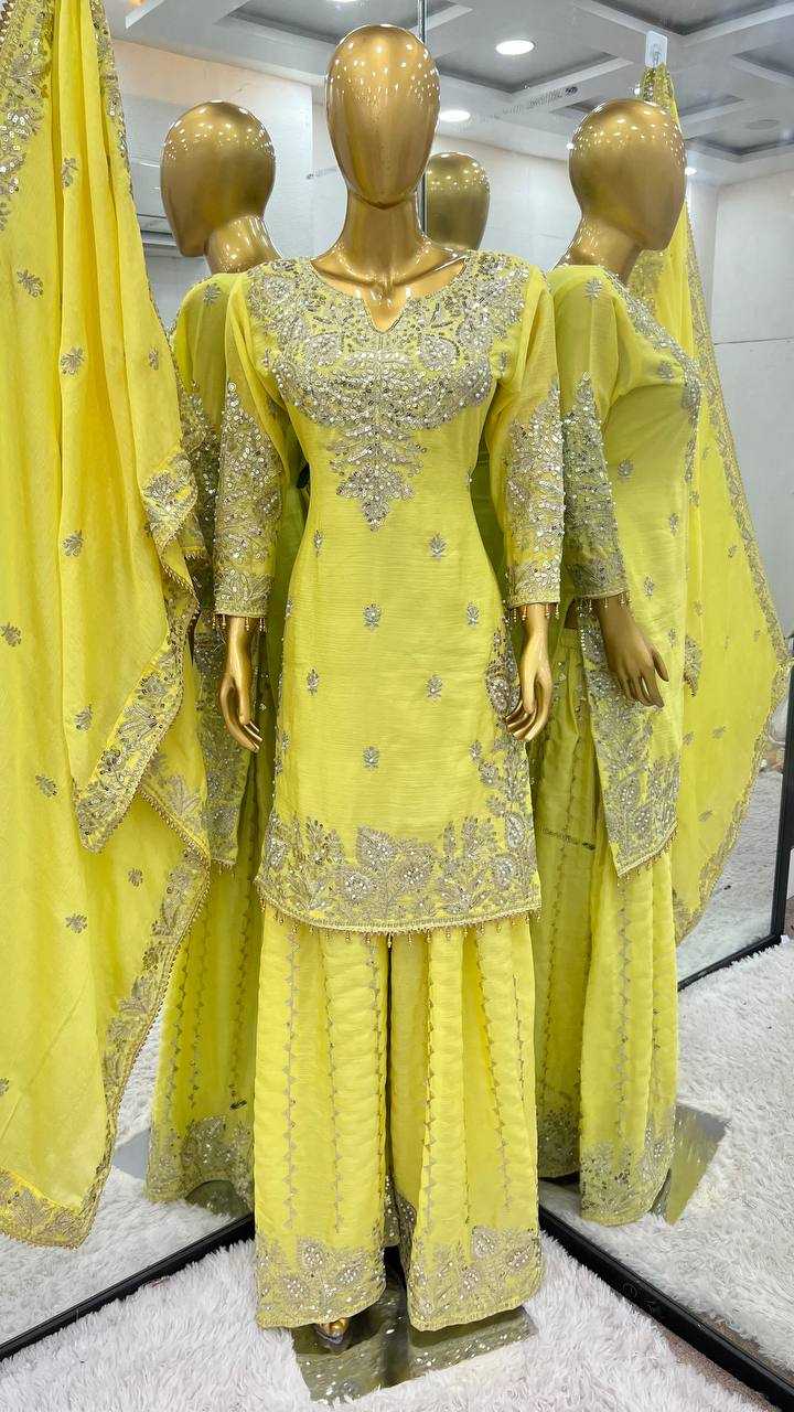 Ynf Chinon Silk KESH499 5002 Suits & Dresses Wholesale Embroidery Suits Wedding Suits Off-Shoulder Dresses Manufacturer- Kapda Export