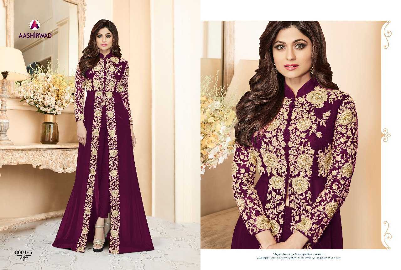 Ynf Faux Georgette KESH504 8001 Gowns Wedding Collections Bollywood Collections Wholesale Embroidery Gowns Georgette Gown Shamita Shetty Manufacturer- Kapda Export