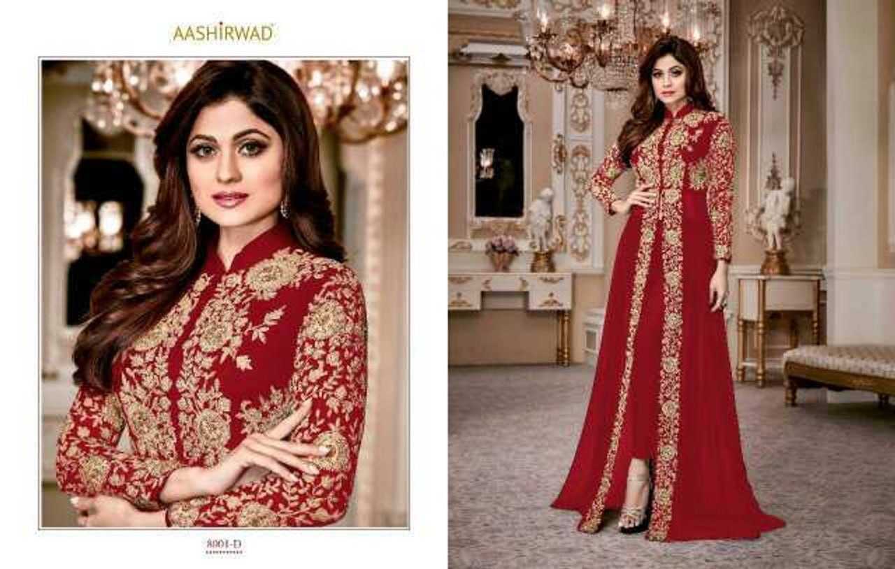 Ynf Faux Georgette KESH504 8001 Gowns Wedding Collections Bollywood Collections Wholesale Embroidery Gowns Georgette Gown Shamita Shetty Manufacturer- Kapda Export