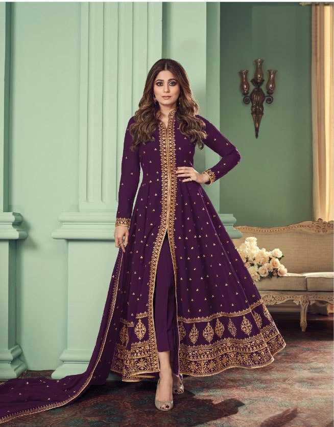 Ynf Faux Georgette KESH504 8527 Gowns Bollywood Collections Festive Collections Wholesale Georgette Gown Sequin Gowns Shamita Shetty Manufacturer- Kapda Export