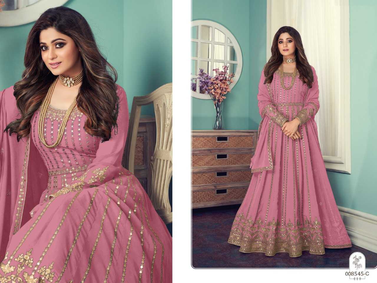 Ynf Georgette KESH504 8545 Gowns Wedding Collections Bollywood Collections Wholesale Embroidery Gowns Sequin Gowns Shamita Shetty Manufacturer- Kapda Export