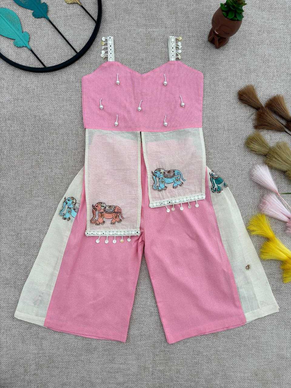 Ynf Khadi RIN107 378 Kids Wear Wholesale Top & Pant Kids Co-ord Set Kids Indo-Western Wear Manufacturer- Kapda Export