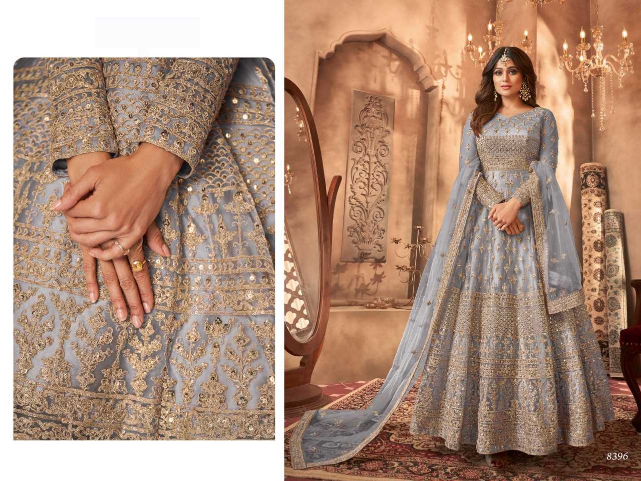 Ynf Net KESH504 8396 Gowns Wedding Collections Bollywood Collections Wholesale Embroidery Gowns Net Gowns Shamita Shetty Manufacturer- Kapda Export