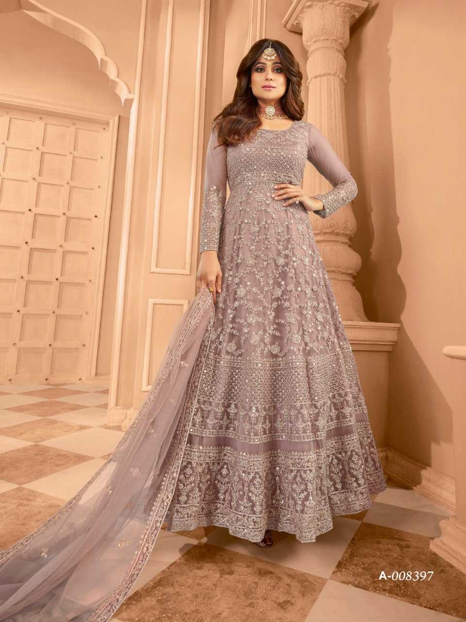 Ynf Net KESH504 8397 Gowns Wedding Collections Bollywood Collections Wholesale Net Gowns Sequin Gowns Shamita Shetty Manufacturer- Kapda Export