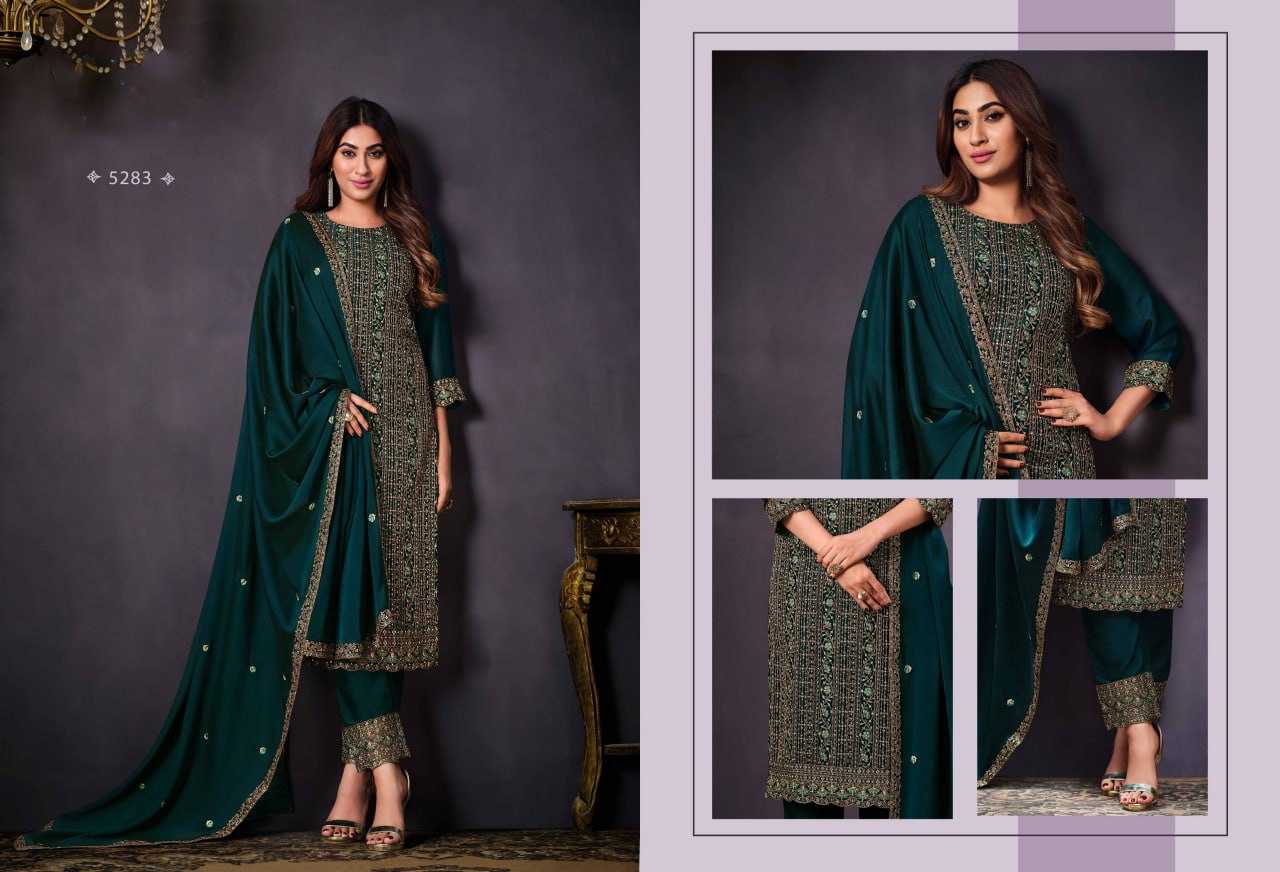Ynf Rangoli Silk KESH504 5281 Suits & Dresses Wholesale Semi-Stitched Suits A-Line Suits Casual Dresses Manufacturer- Kapda Export