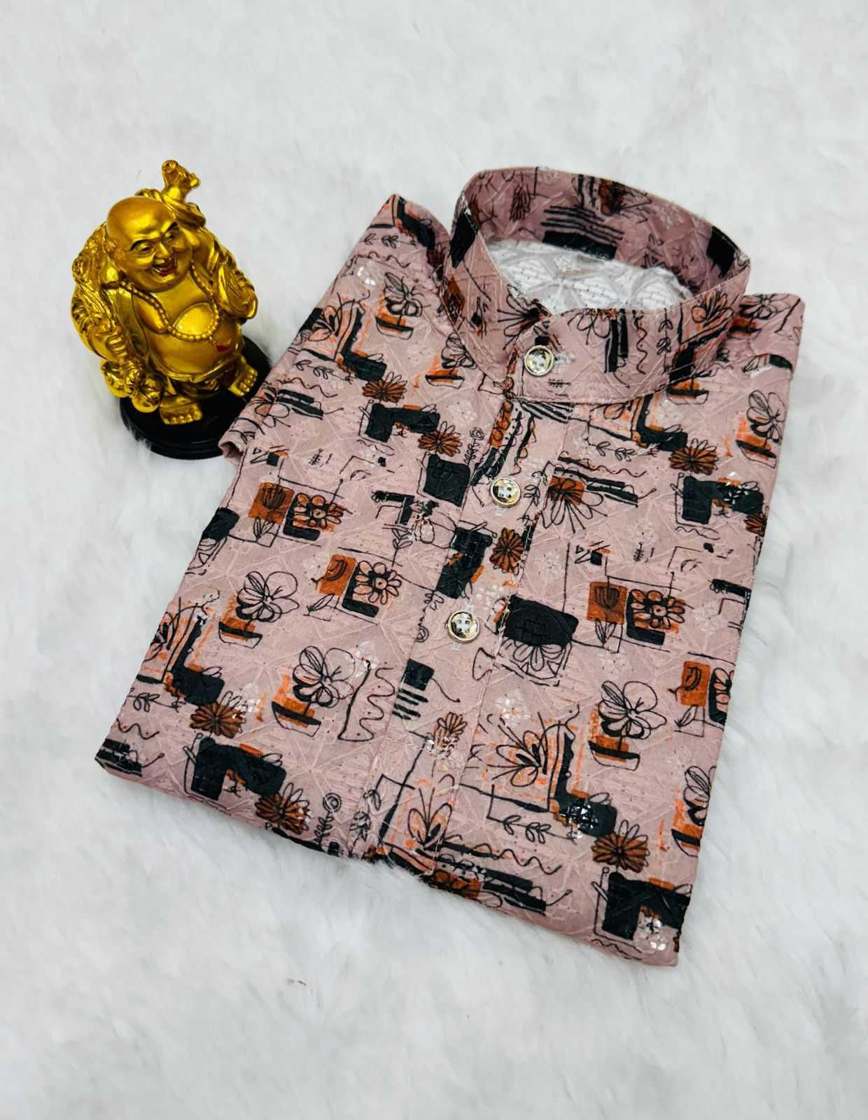 Ynf Pure Cotton KESH493 BOYS Kids Wear Wholesale Boys Kurta Pyjama Kids Kurta Pajama Baby Boy Kurta Set Manufacturer- Kapda Export