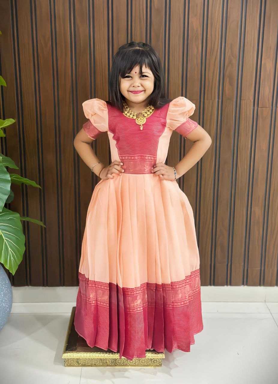Ynf Pure Cotton RIN161 DAUGHTER Kids Wear Wedding Collections Festive Collections Wholesale Kids Gown Girls Cotton Frocks Kids Festive Wear Manufacturer- Kapda Export