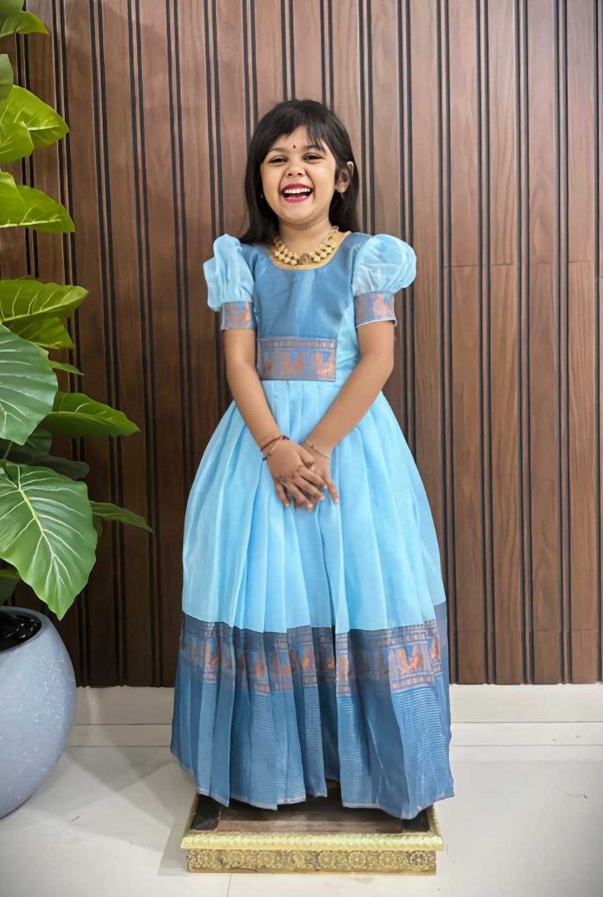 Ynf Pure Cotton RIN161 DAUGHTER Kids Wear Wedding Collections Festive Collections Wholesale Kids Gown Girls Cotton Frocks Kids Festive Wear Manufacturer- Kapda Export