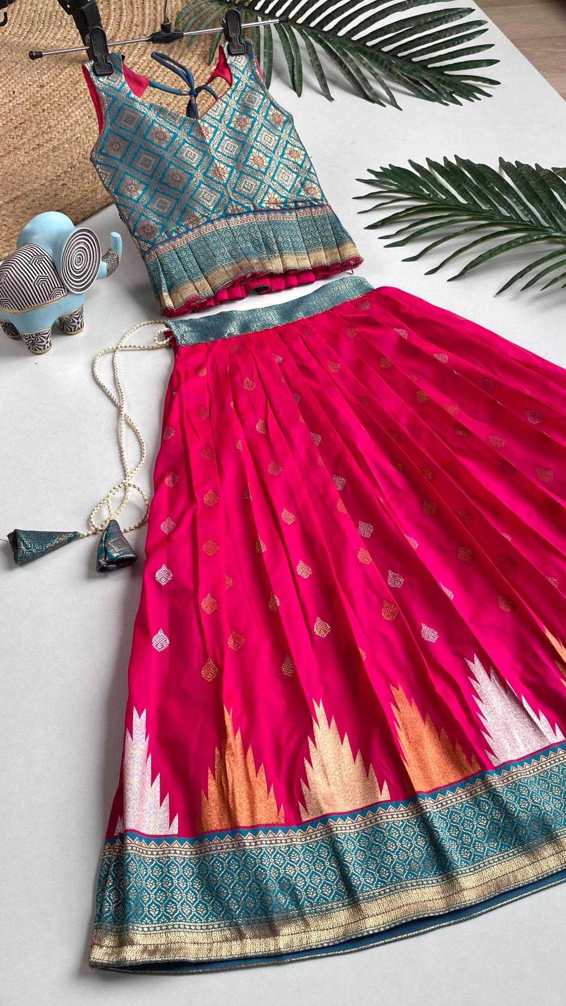 Ynf Silk KESH249 K Amisha Kids Wear Wholesale Kids Lehenga Kids Lehenga Choli Baby Girl Lehenga Manufacturer- Kapda Export