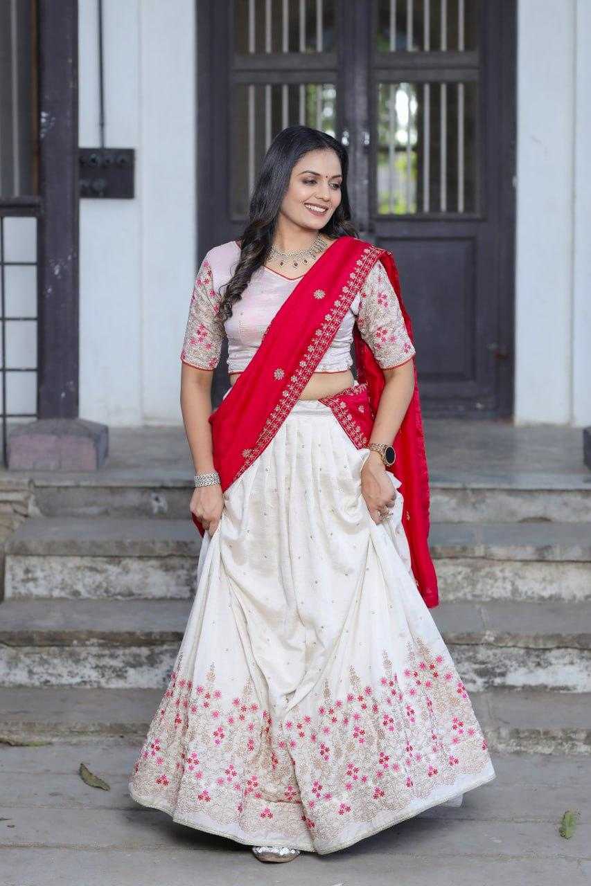 Ynf Vichitra Silk KESH511 serene shades Lehengas Wholesale Designer Lehenga Traditional Lehenga White Lehenga Manufacturer- Kapda Export