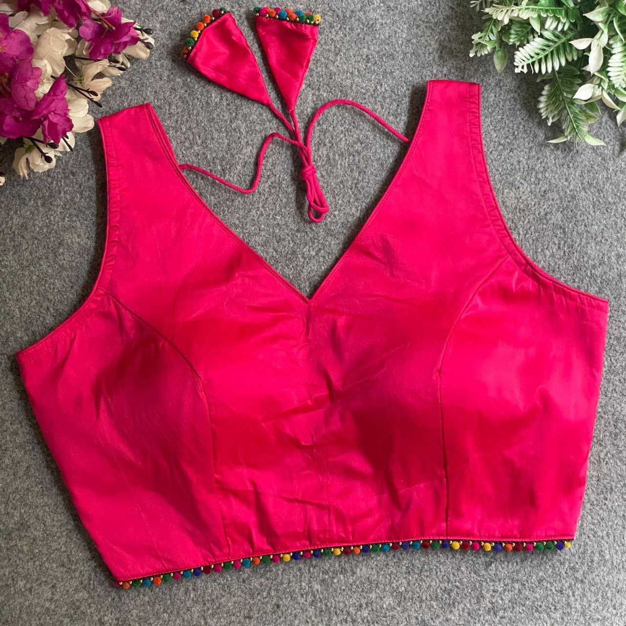 Ynf Banarasi Soft Silk KESH571 SHYAMA PRIRY Readymade Blouses Wholesale Blouse V-Neck Blouses Printed Blouse Manufacturer- Kapda Export