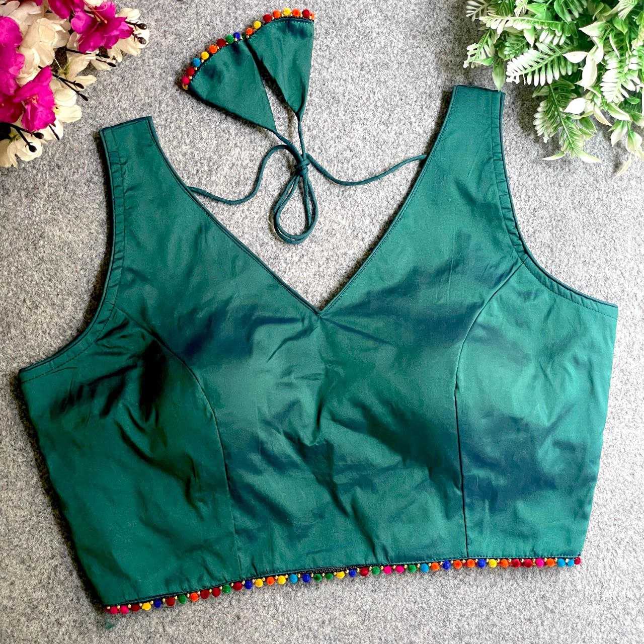 Ynf Banarasi Soft Silk KESH571 SHYAMA PRIRY Readymade Blouses Wholesale Blouse V-Neck Blouses Printed Blouse Manufacturer- Kapda Export