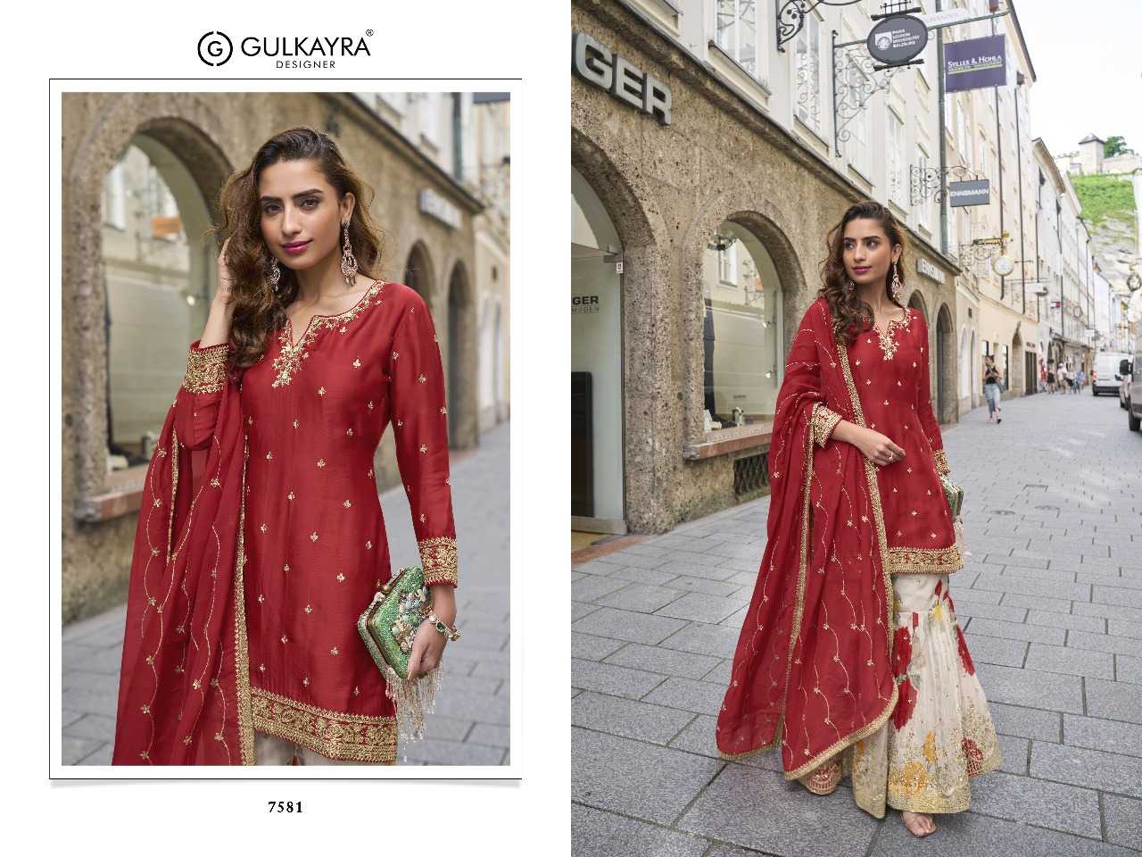 Ynf Chinon RIN197 5025 Suits & Dresses Wholesale Party wear suits Bridal Suits Designer Suits Manufacturer- Kapda Export