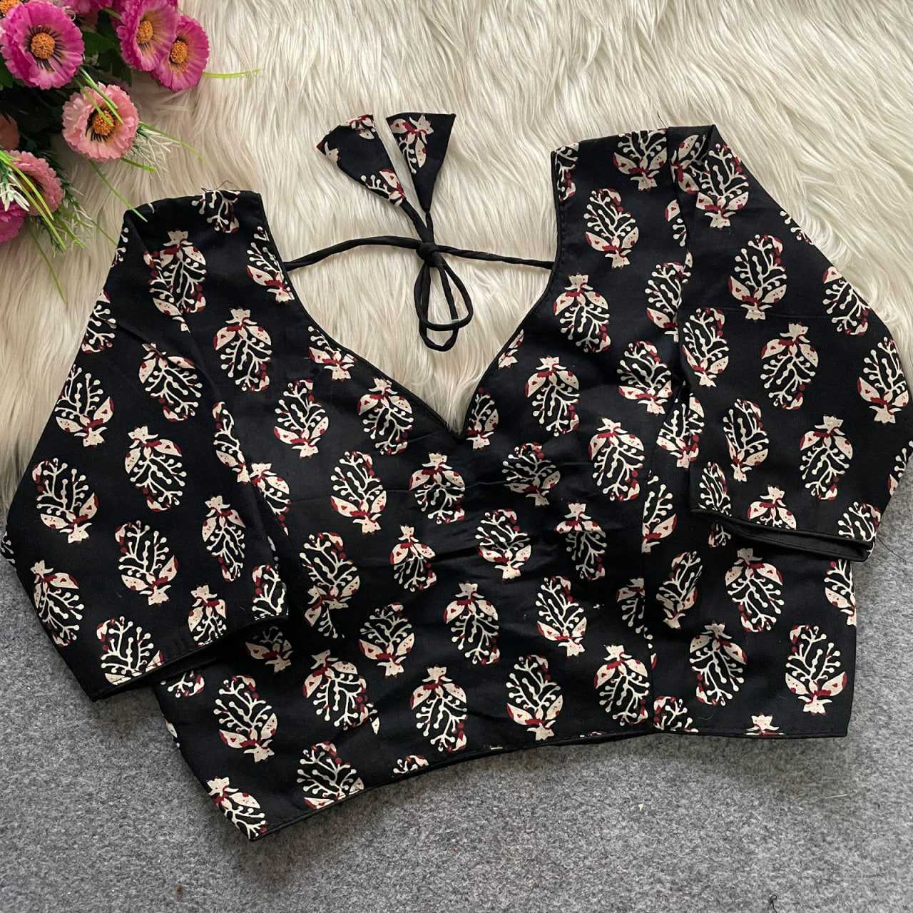 Ynf Cotton KESH426 135 Readymade Blouses Festive Collections Wholesale V-Neck Blouses Cotton Blouse Fashion Blouse Manufacturer- Kapda Export