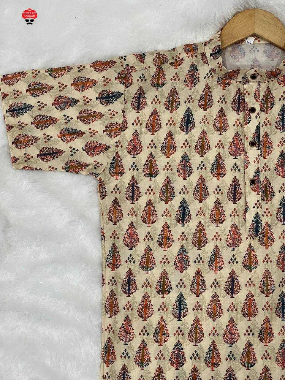 Ynf Cotton RIN125 B-Desi Mens Wear Wholesale Mens Kurtas Casual Wear Men Short Kurta Manufacturer- Kapda Export