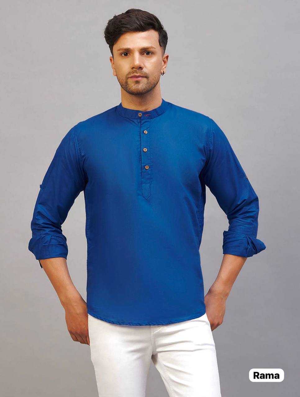 Ynf Cotton RIN125 *Tradition 2.0 Mens Wear Wholesale Mens Kurtas Men Short Kurta Manufacturer- Kapda Export