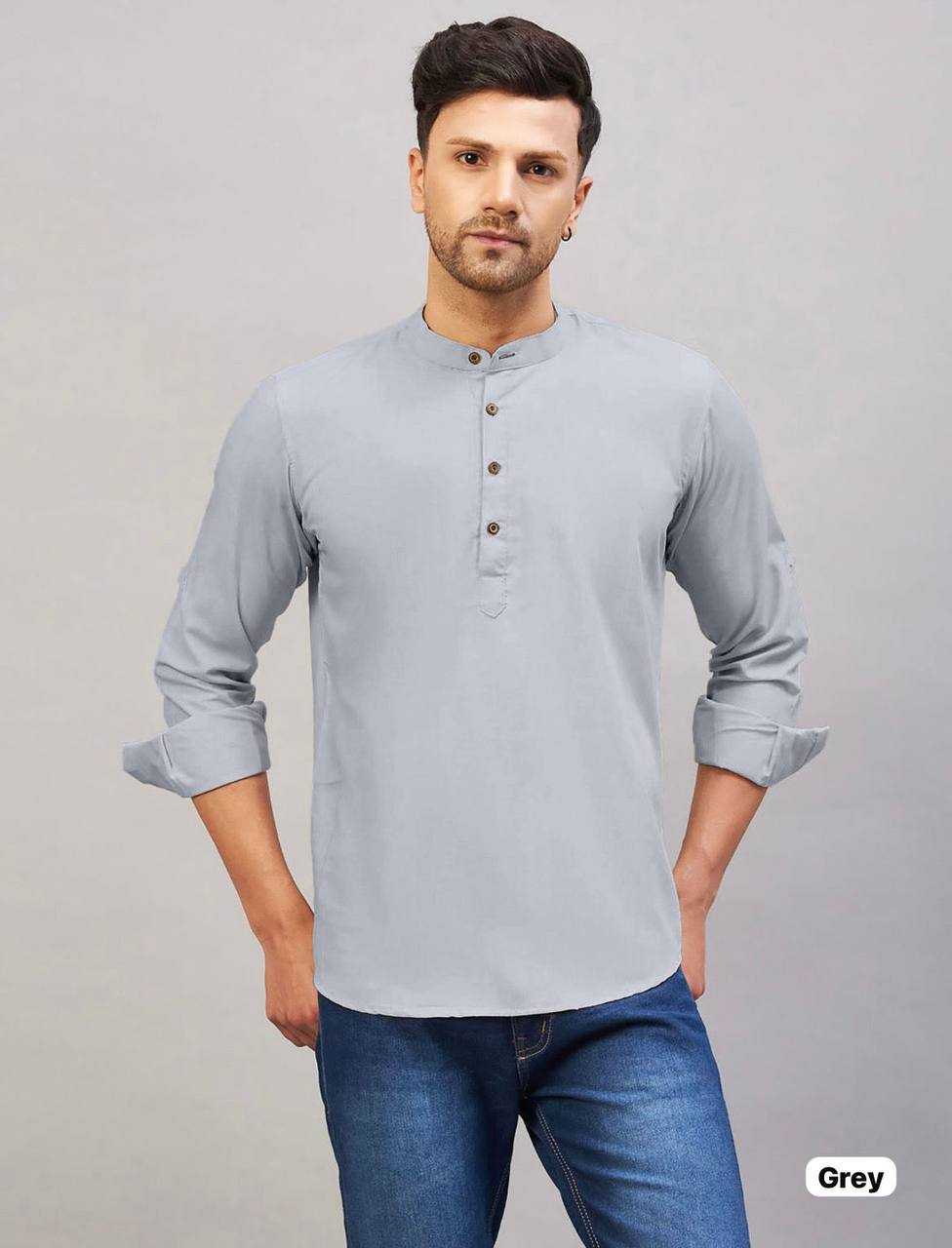 Ynf Cotton RIN125 *Tradition 2.0 Mens Wear Wholesale Mens Kurtas Men Short Kurta Manufacturer- Kapda Export