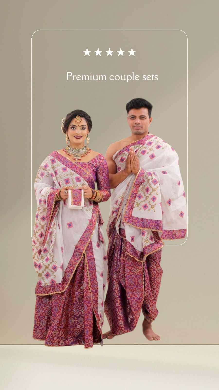 Ynf Fancy KESH581 01 Couple Wear Wholesale Couple Matching Ethnic Outfits Festive Matching Couple Dresses Designer Ethnic Outfits for Couples Manufacturer- Kapda Export