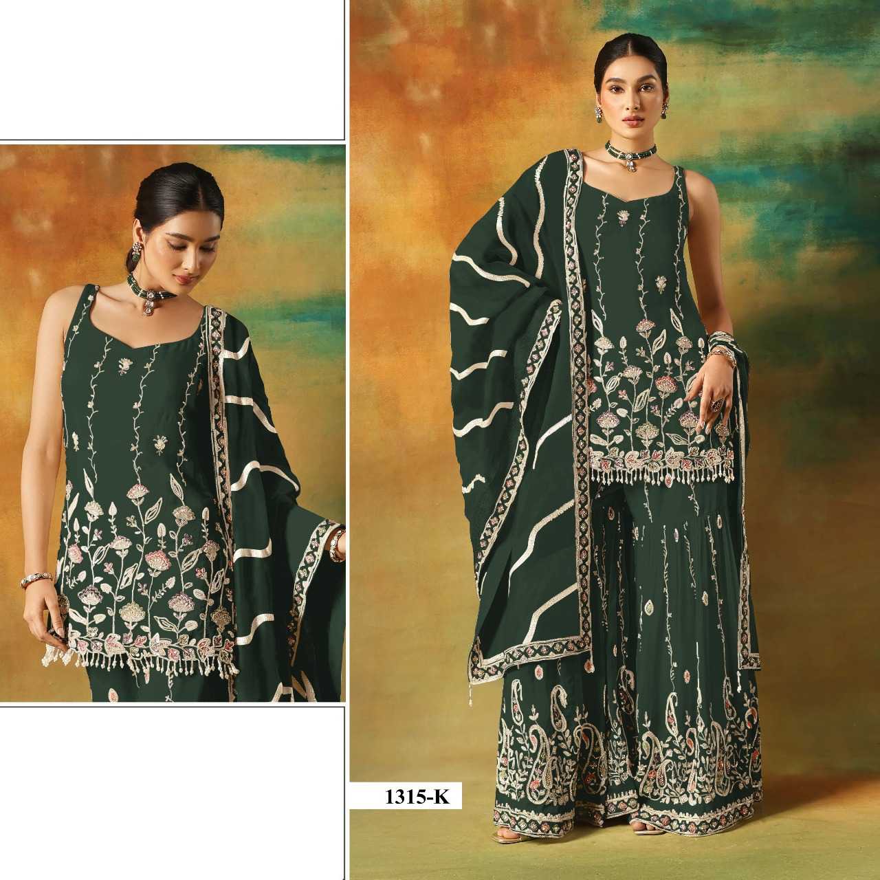 Ynf Faux Georgette RIN197 5023 Suits & Dresses Wholesale Party wear suits Bridal Suits Designer Suits Manufacturer- Kapda Export