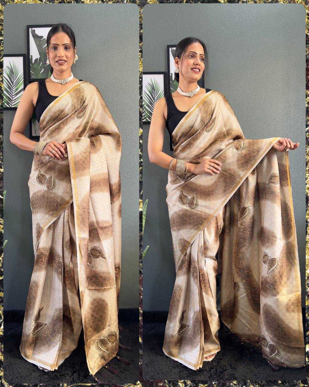 Ynf Khadi Cotton KESH554 PAN KHADI LINNEN Silk Sarees Wholesale Bhagalpuri Silk Sarees Khadi Silk Sarees Zari Border Silk Sarees Manufacturer- Kapda Export