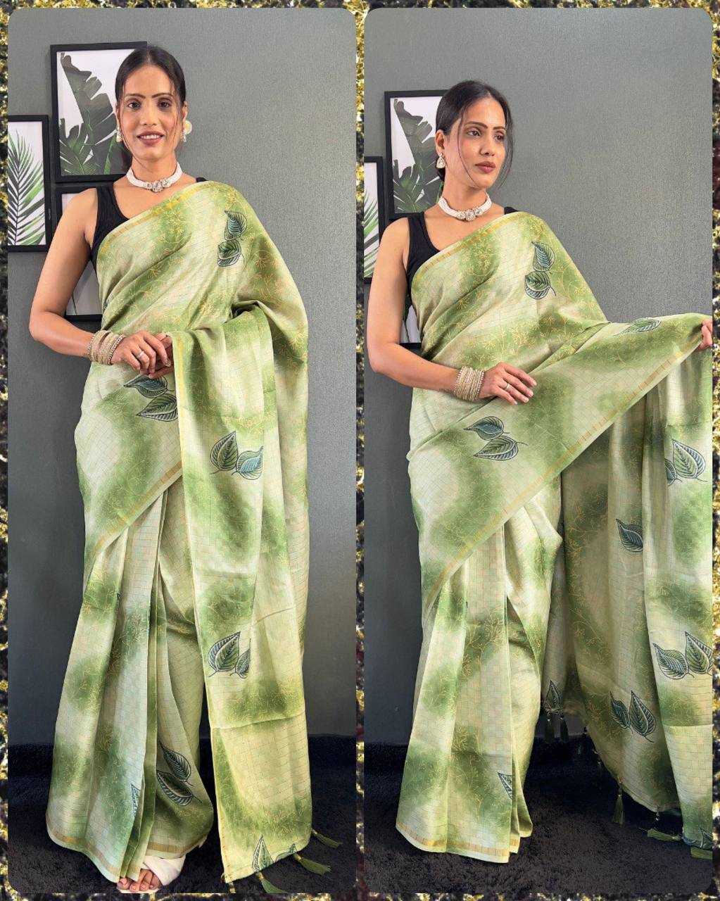 Ynf Khadi Cotton KESH554 PAN KHADI LINNEN Silk Sarees Wholesale Bhagalpuri Silk Sarees Khadi Silk Sarees Zari Border Silk Sarees Manufacturer- Kapda Export