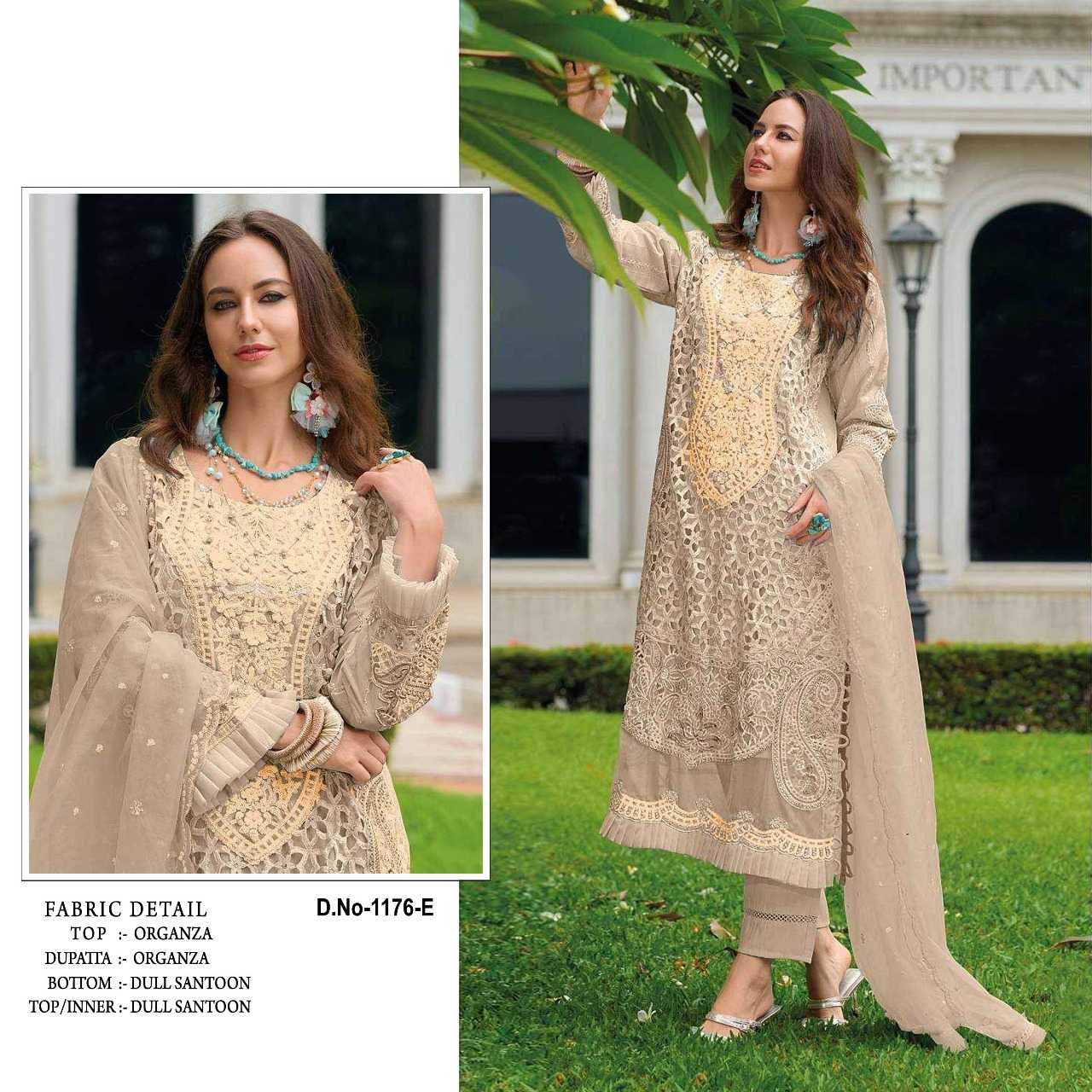 Ynf Organza RIN197 5011 Suits & Dresses Wholesale Party wear suits Bridal Suits Designer Suits Manufacturer- Kapda Export