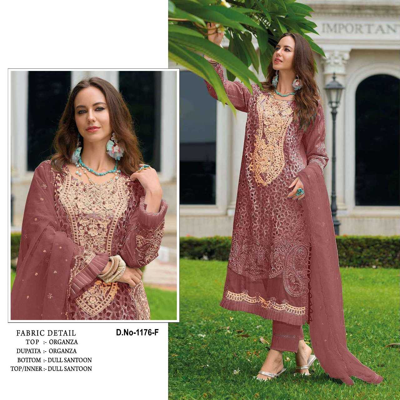 Ynf Organza RIN197 5011 Suits & Dresses Wholesale Party wear suits Bridal Suits Designer Suits Manufacturer- Kapda Export