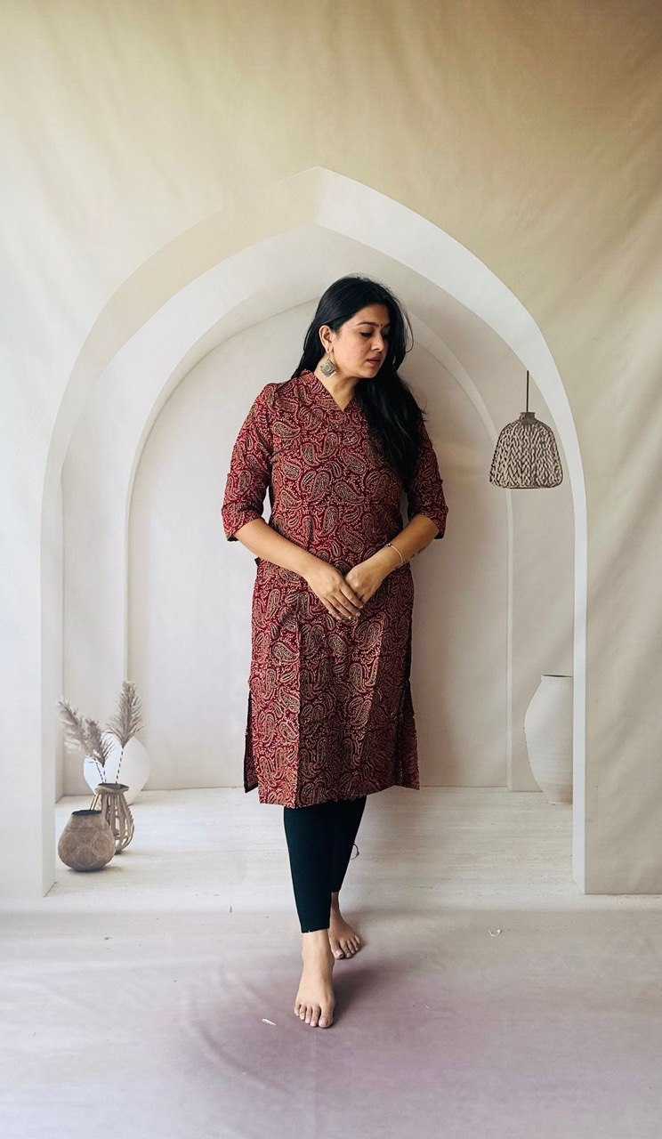 Ynf Pure Cotton KESH601 211 Kurti Wholesale Festive Kurtis Printed Kurtis Jaipuri Kurti Manufacturer- Kapda Export