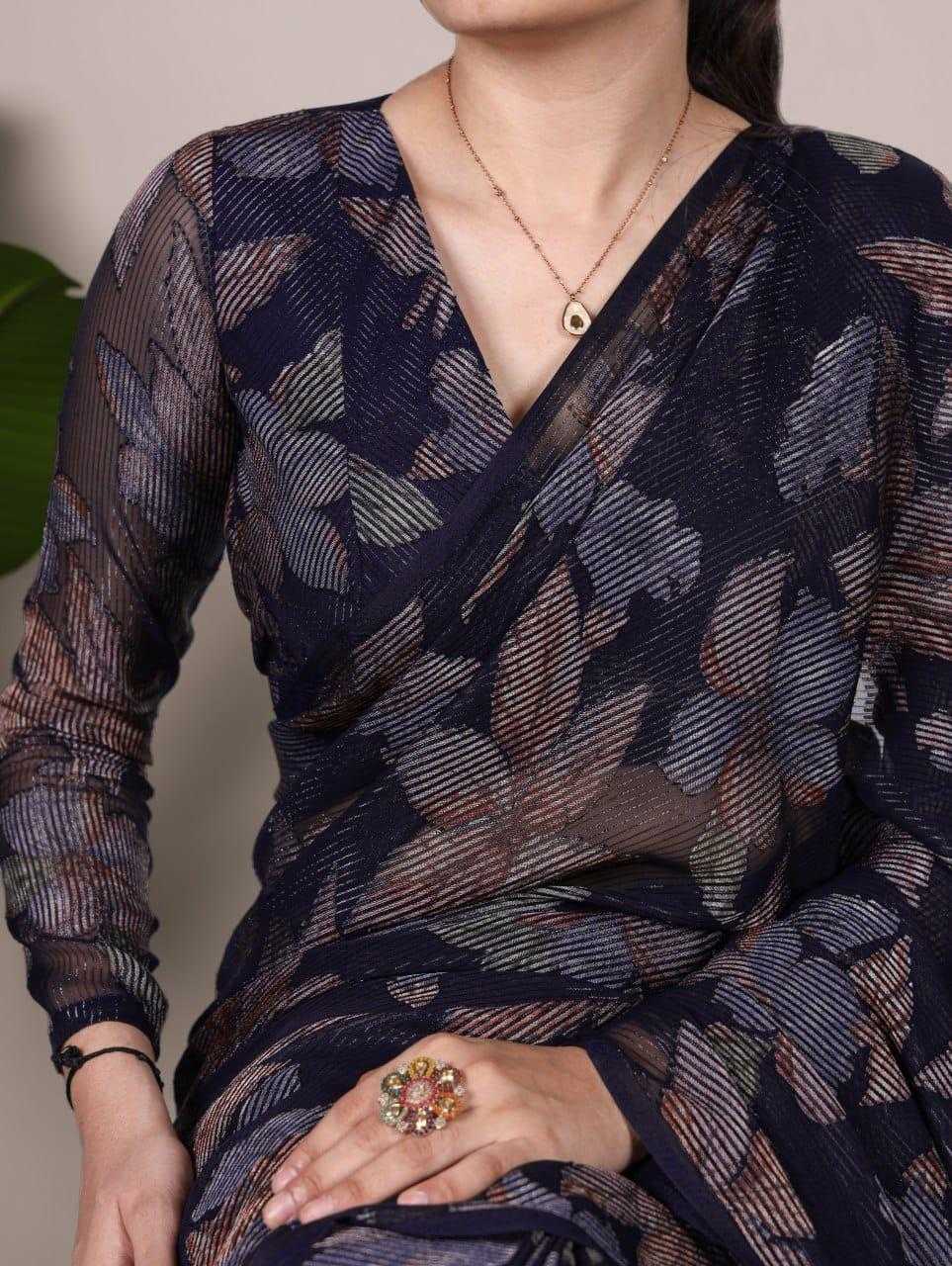 Ynf Viscose KESH416 LNB ALARA 7052 Sarees Wholesale Designer Sarees Brasso Sarees Floral Sarees Manufacturer- Kapda Export