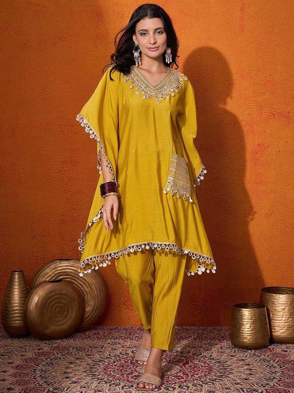 Ynf Chinon Silk KESH531 1050 Suits & Dresses Wholesale Designer dresses Party Wear Dresses Kaftan Dresses Manufacturer- Kapda Export