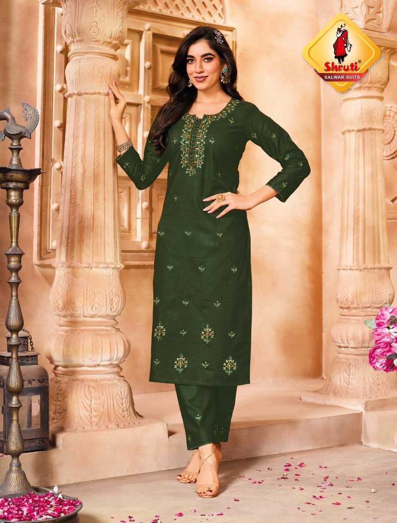 Ynf Cotton KESH530 SHRUTI PAHELI VOL 12 Kurti Wholesale Ladies Kurti Fancy Kurti Embroidered Kurtis Manufacturer- Kapda Export