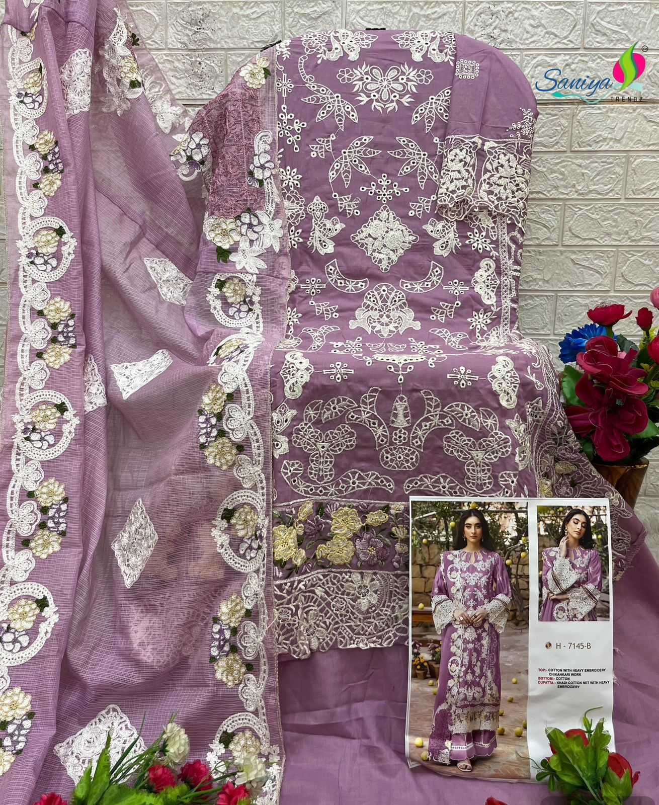 Ynf Cotton KESH586 SANIYA 7146 Kurti Wholesale Party Wear Kurtis Designer Kurtis Chikankari Kurtis Manufacturer- Kapda Export