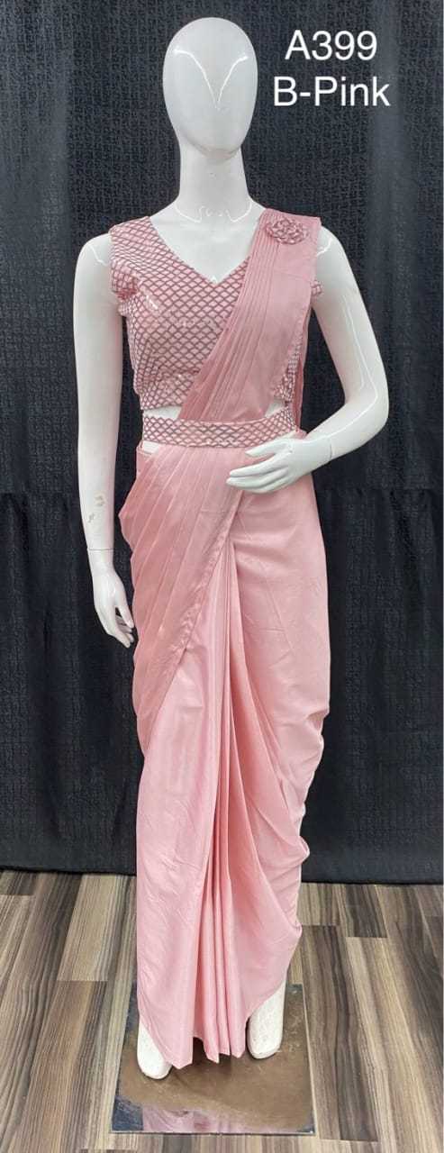 Ynf Fancy KESH530 A399 Sarees Wholesale Ready To Wear Sarees Party Wear Sarees Fancy Sarees Saree with Belt Manufacturer- Kapda Export