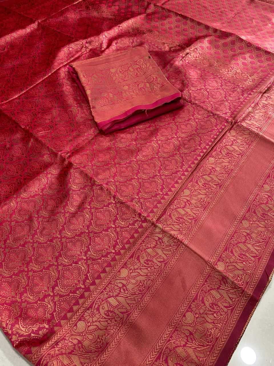 Ynf Lichi Silk KESH577 CM-915 Sarees Bollywood Collections Festive Collections Wholesale Jacquard Saree Silk Sarees Pooja Hedge Manufacturer- Kapda Export