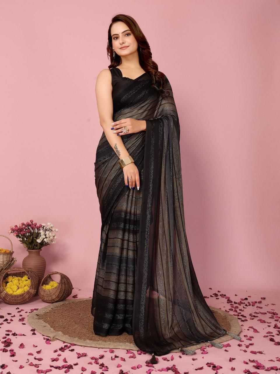 Ynf Nylon KESH577 CM-738 Sarees Festive Collections Wholesale Ready To Wear Sarees Party Wear Sarees Nylon Sarees Manufacturer- Kapda Export