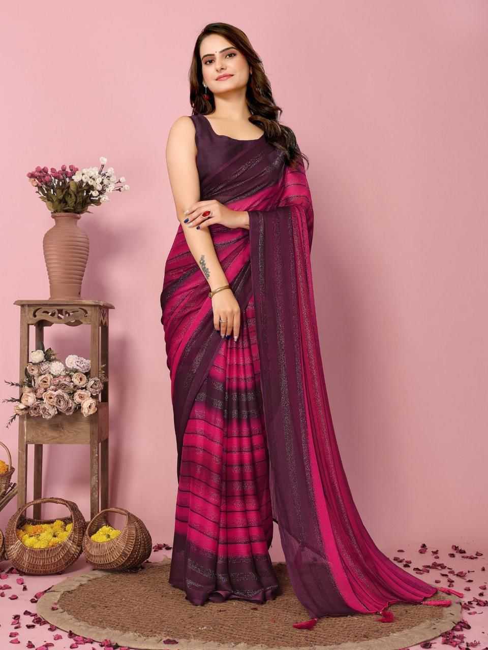Ynf Nylon KESH577 CM-738 Sarees Festive Collections Wholesale Ready To Wear Sarees Party Wear Sarees Nylon Sarees Manufacturer- Kapda Export