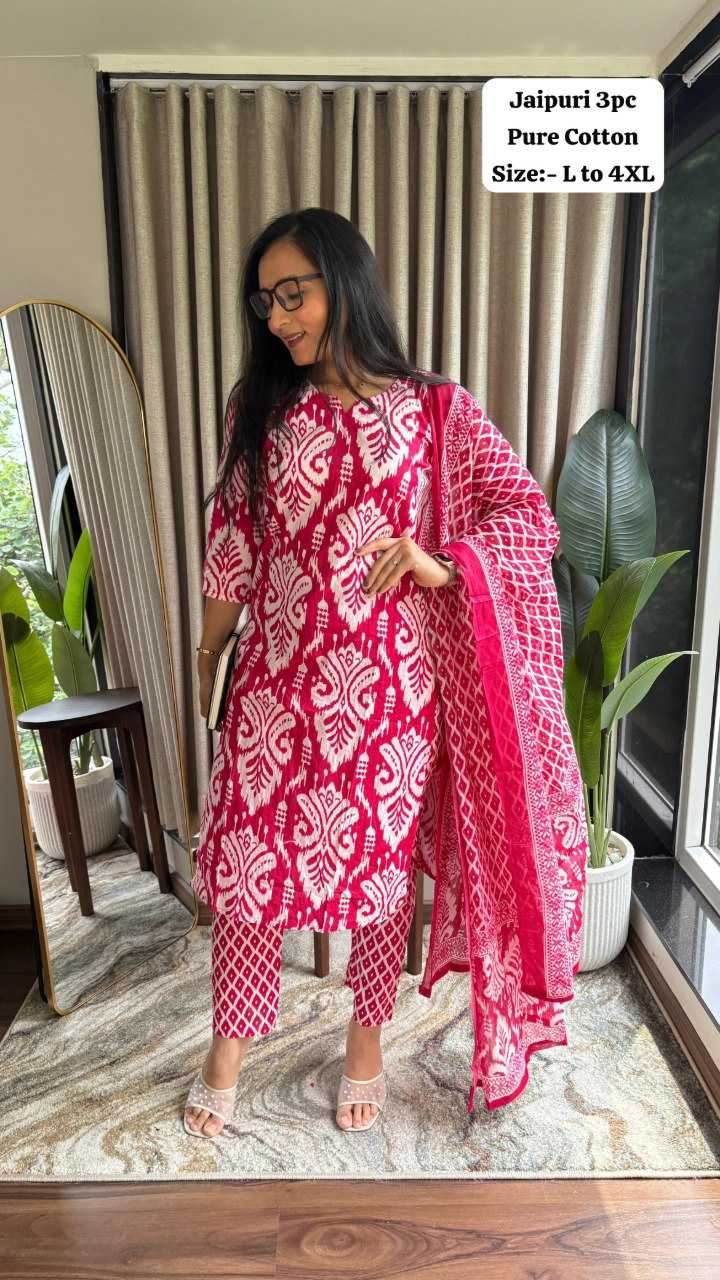 Ynf Premium Roman Silk KESH530 JAIPURI COTTON Kurti Wholesale Casual Kurtis Printed Kurtis Jaipuri Kurti Manufacturer- Kapda Export