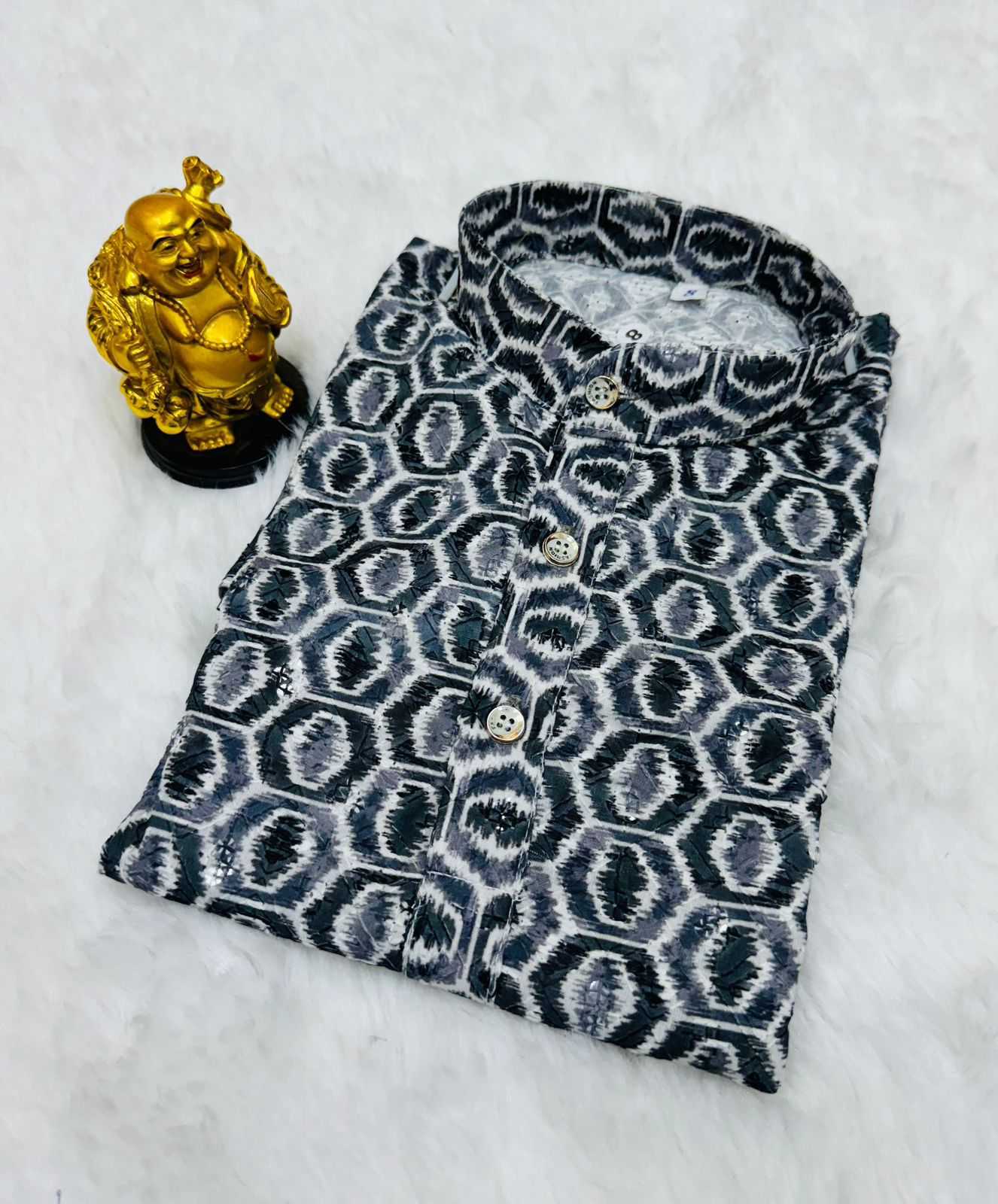 Ynf Pure Cotton RIN235 BOYS Kids Wear Wholesale Boys Kurta Pyjama Kids Kurta Pajama Baby Boy Kurta Set Manufacturer- Kapda Export