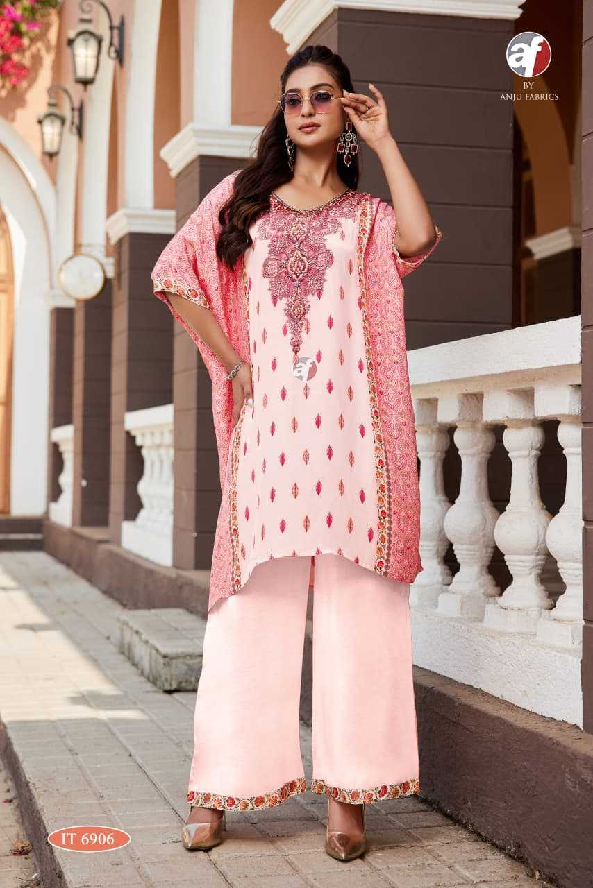 Ynf Pure Crepe KESH448 IT-6906-07 Suits & Dresses Western Wears Festive Collections Wholesale Palazzo Suit Designer dresses Kaftan Dresses Manufacturer- Kapda Export