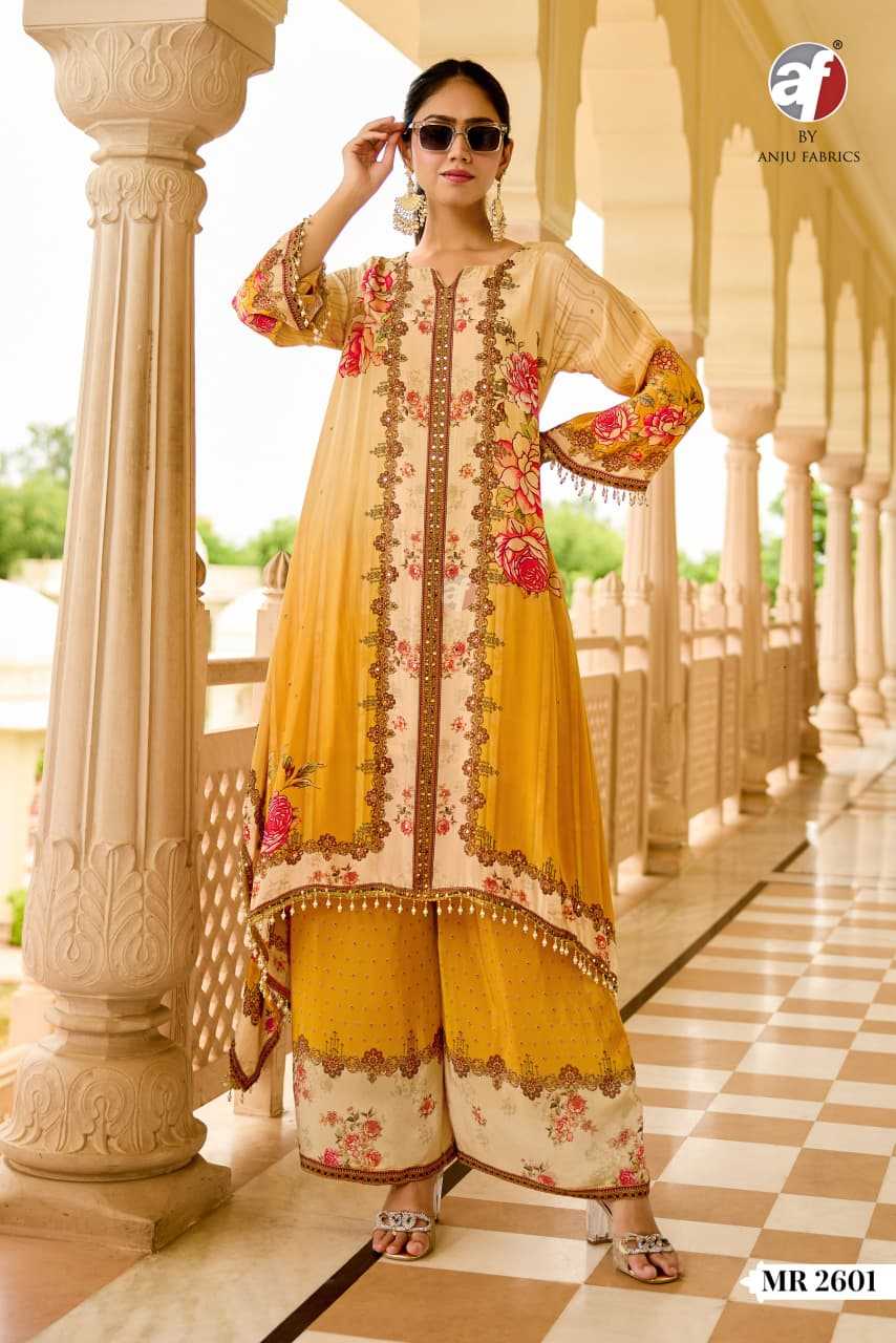 Ynf Pure Crepe KESH448 MR-2601-02 Suits & Dresses Festive Collections Wholesale Designer dresses Printed Dresses Kaftan Dresses Manufacturer- Kapda Export