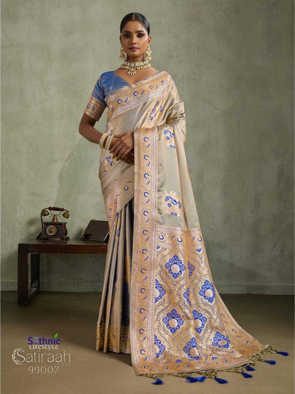 Ynf Satin Silk KESH416 Sethnic Lifestyle S A T I R A A H Silk Sarees Wholesale Banarasi Silk Sarees Pattu Sarees Zari Border Silk Sarees Manufacturer- Kapda Export