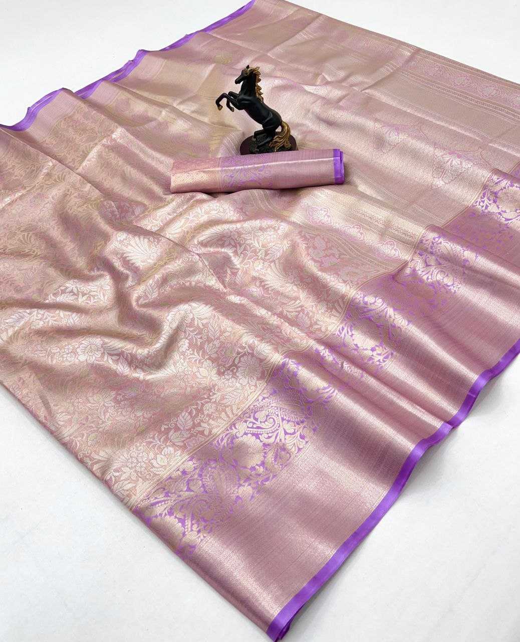 Ynf Silk RIN209 Kanchipuram Silk Sarees Wholesale Designer Silk Sarees Zari Border Silk Sarees Kanchipuram Silk Sarees Manufacturer- Kapda Export