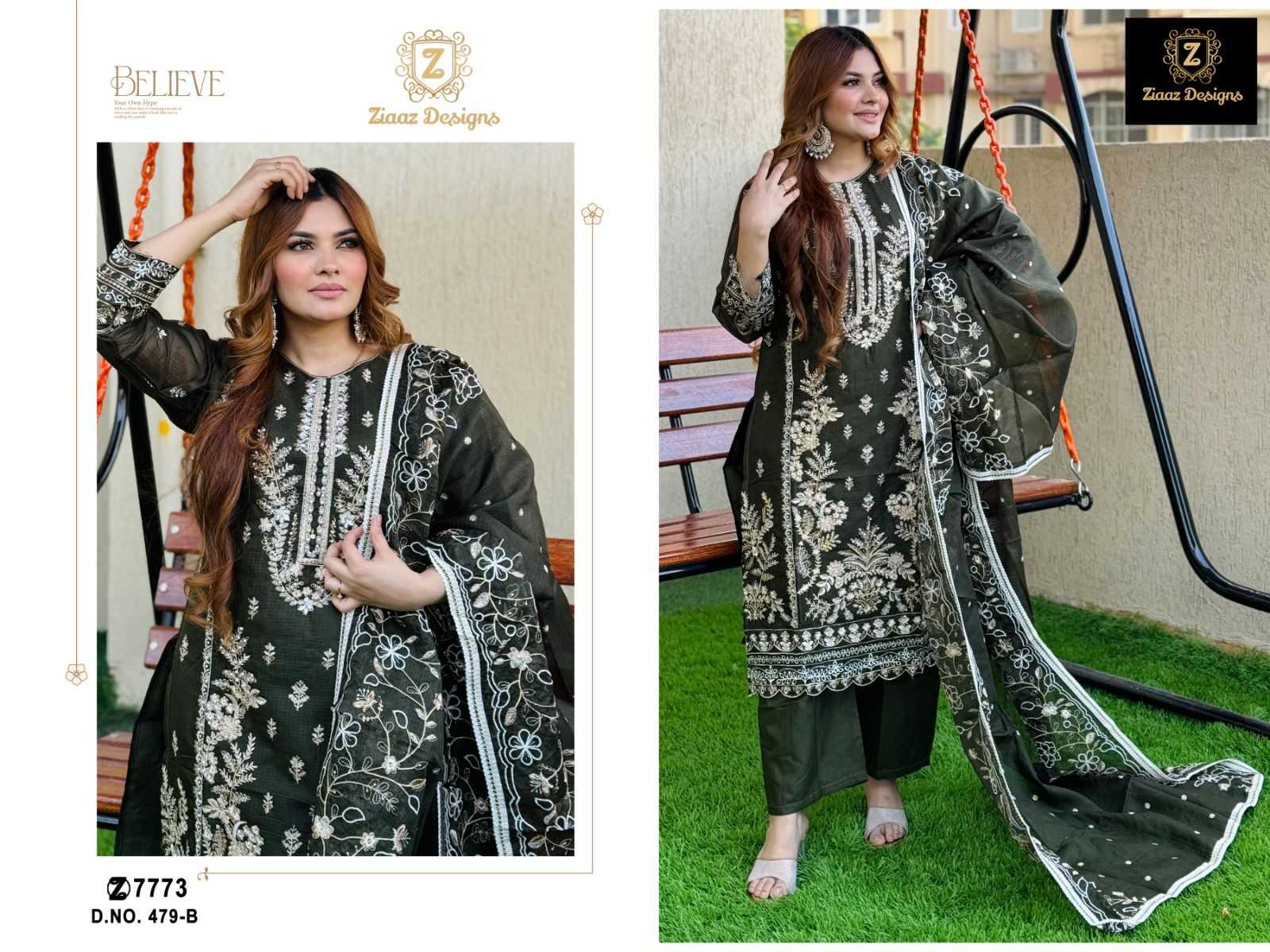Ynf Soft Kota KESH530 Ziaaz 479 Suits & Dresses Islamic Clothing Wholesale Pakistani Suits Embroidery Suits Semi-Stitched Suits Manufacturer- Kapda Export