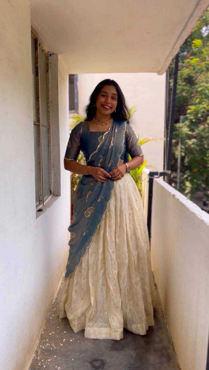 Ynf Tissue Silk KESH598 VNX1074 Sarees Festive Collections Wholesale Lehenga Sarees Half Sarees Onam Collections Manufacturer- Kapda Export