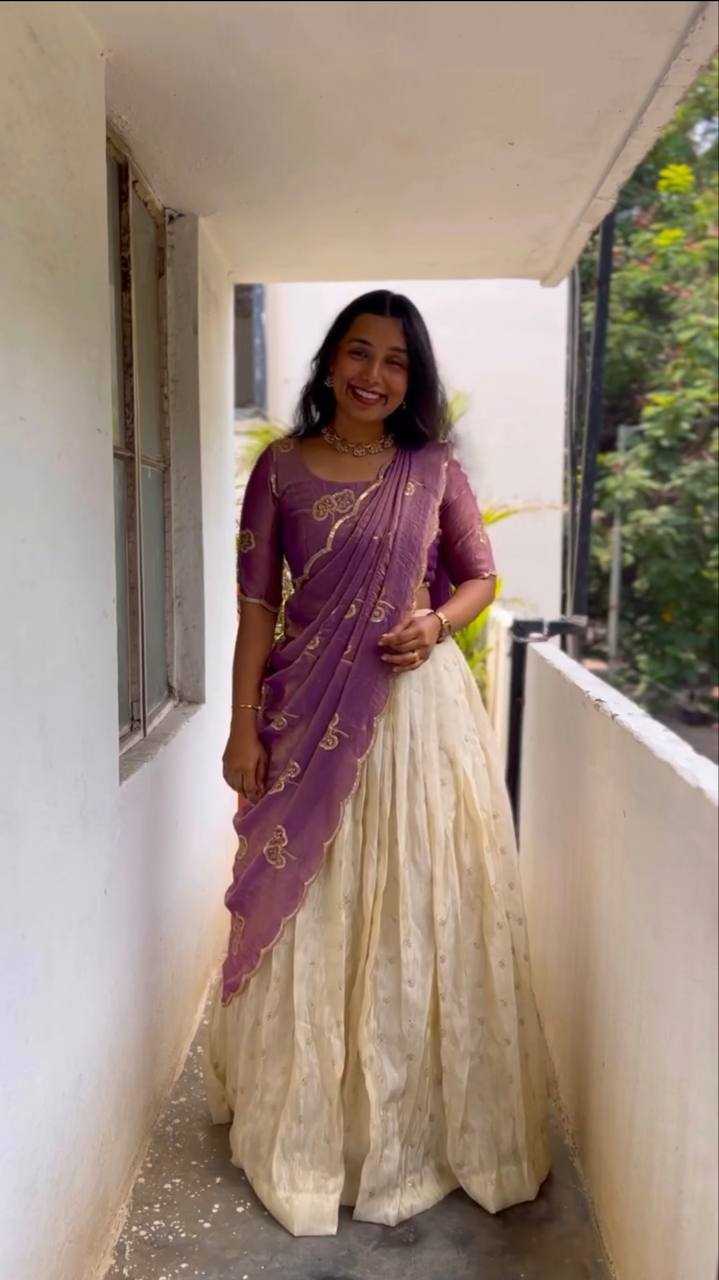 Ynf Tissue Silk KESH598 VNX1074 Sarees Festive Collections Wholesale Lehenga Sarees Half Sarees Onam Collections Manufacturer- Kapda Export