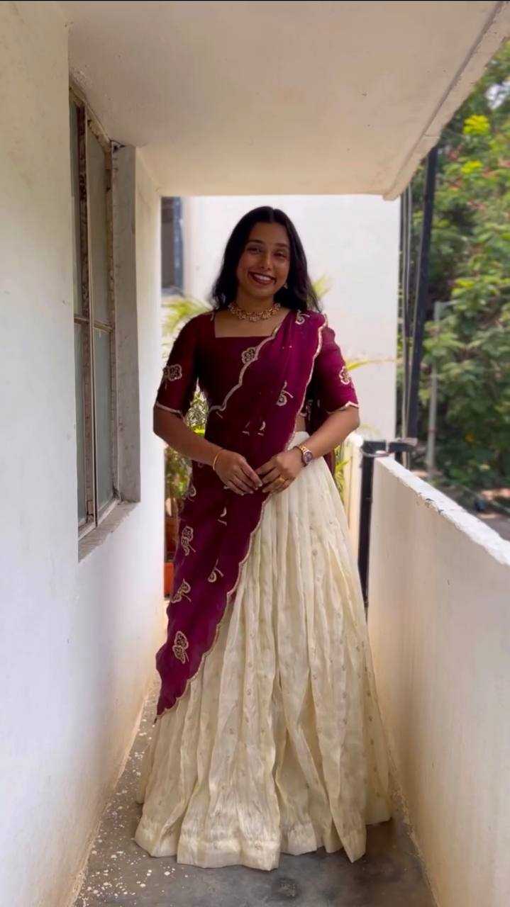 Ynf Tissue Silk KESH598 VNX1074 Sarees Festive Collections Wholesale Lehenga Sarees Half Sarees Onam Collections Manufacturer- Kapda Export