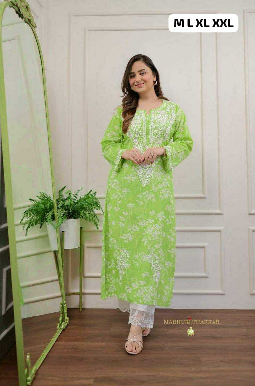 Ynf Cotton KESH613 143 Kurti Wholesale Festive Kurtis Printed Kurtis Chikankari Kurtis Manufacturer- Kapda Export