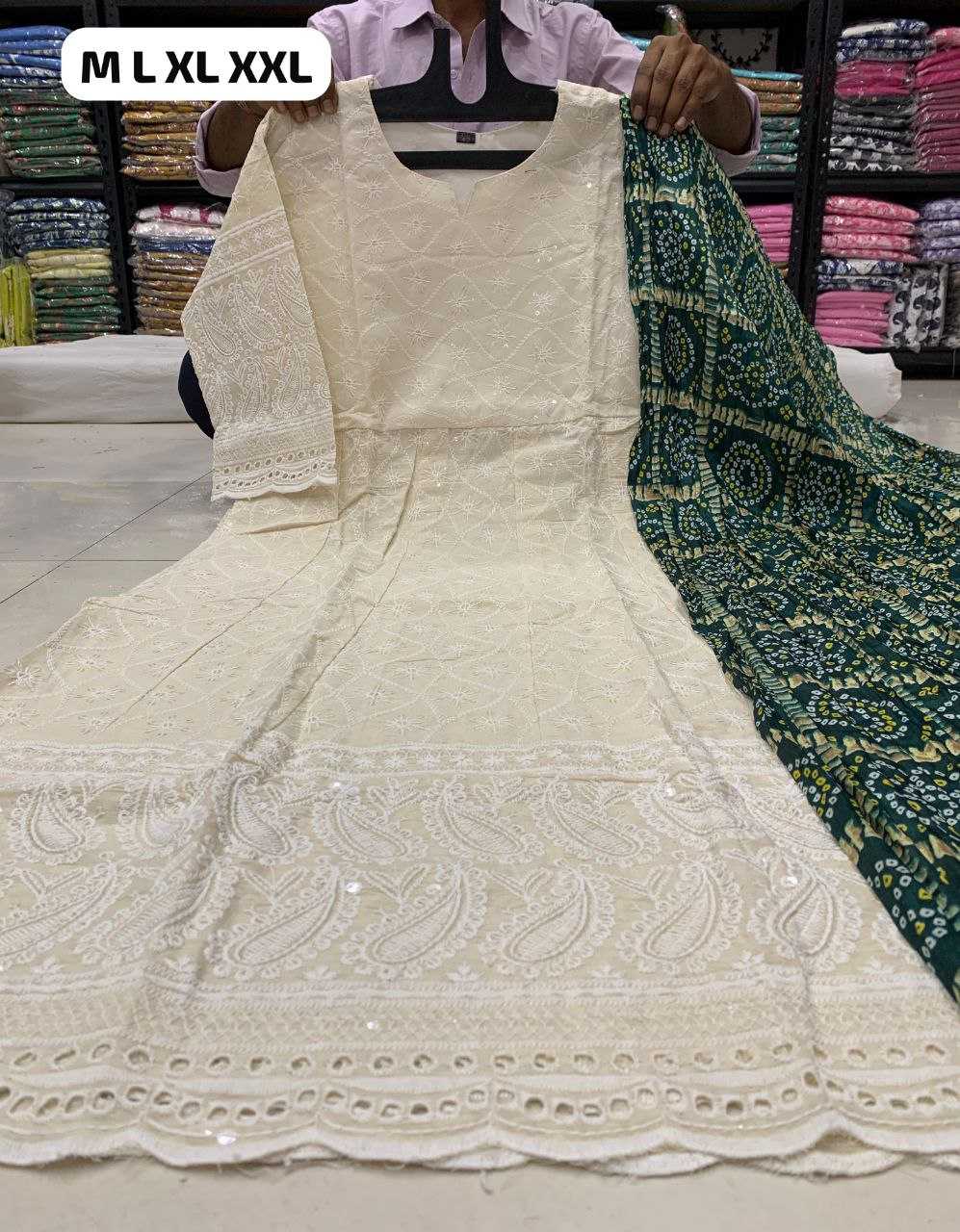 Ynf Cotton KESH613 194 Gowns Festive Collections Wholesale Anarkali Gown Gown With Dupatta Simple Gowns Manufacturer- Kapda Export