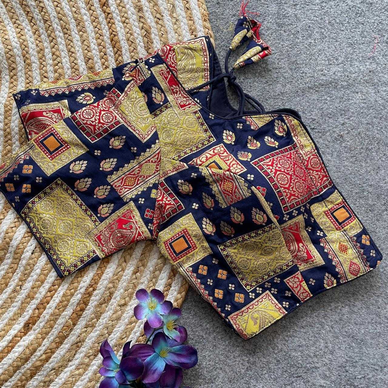 Ynf Dola Silk KESH426 PINKI10 Readymade Blouses Festive Collections Wholesale V-Neck Blouses Party Wear Blouse Silk Blouse Manufacturer- Kapda Export